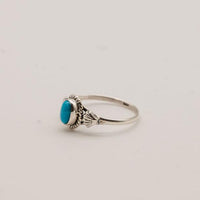 Arizona Turquoise and Sterling Silver Rings with Shell Detail