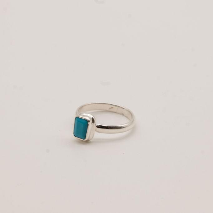 Small Turquoise and Sterling Silver Ring