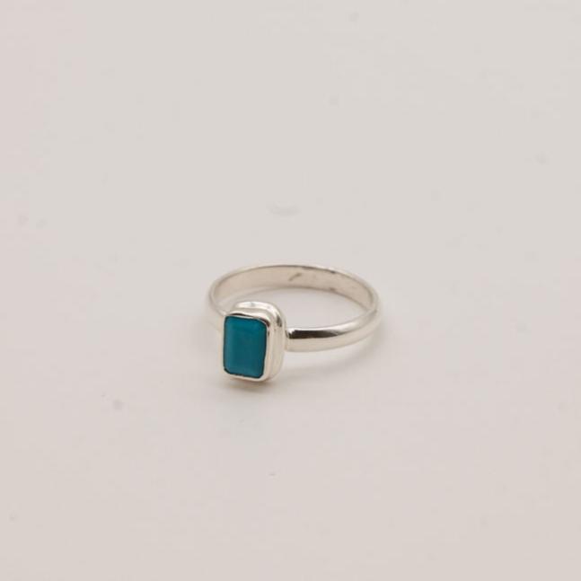 Small Turquoise and Sterling Silver Ring