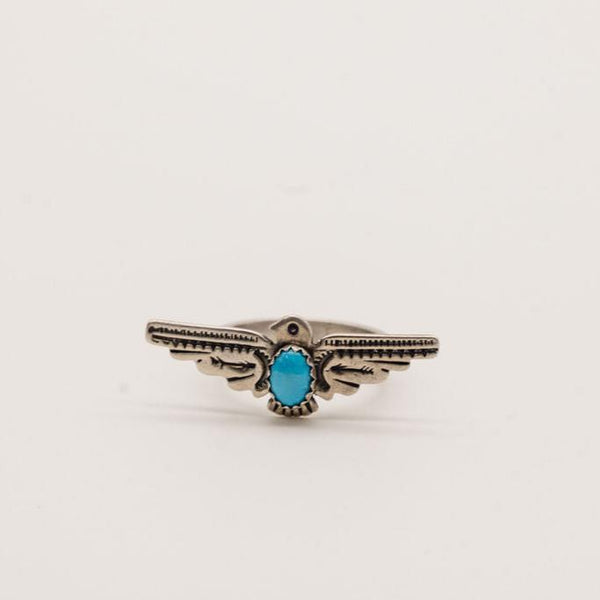 Turquoise Thunderbird Ring-Size 7