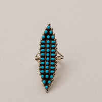 Native American Sterling Silver and Turqoise Ring