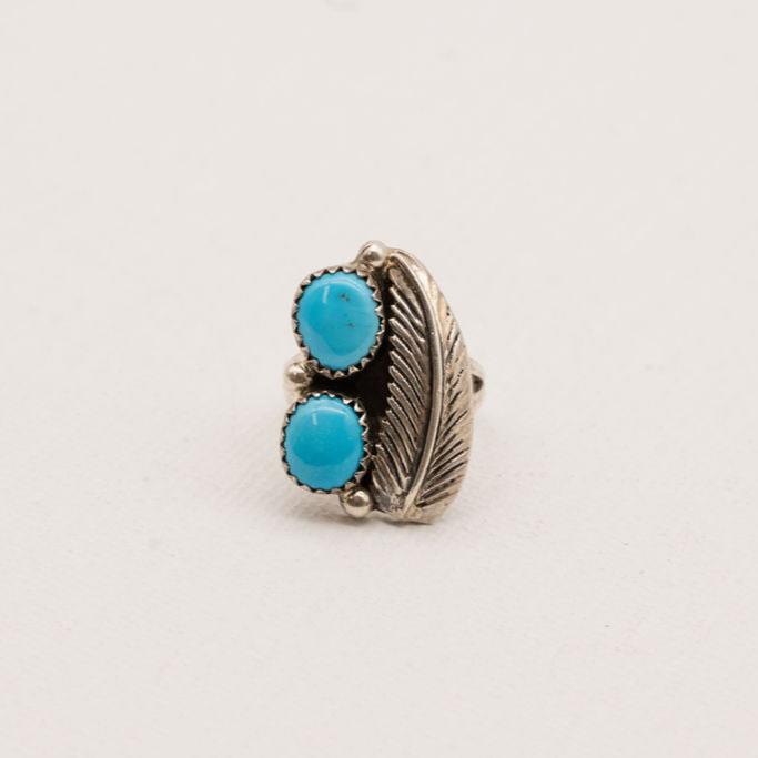 Vintage Turquoise and Sterling Silver Ring