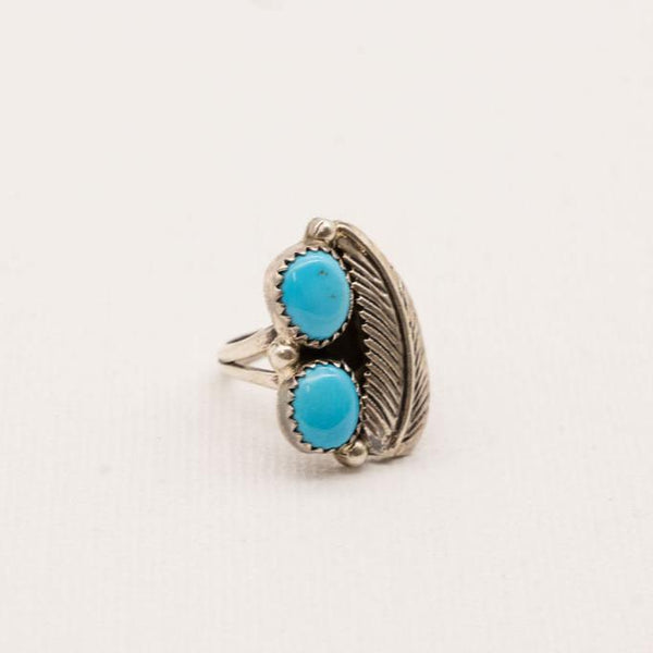 Vintage Turquoise and Sterling Silver Ring