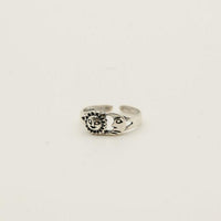 Moon and Sun Sterling Silver Toe Ring