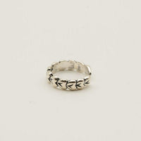 Overlapped Hearts Sterling Silver Toe Rings