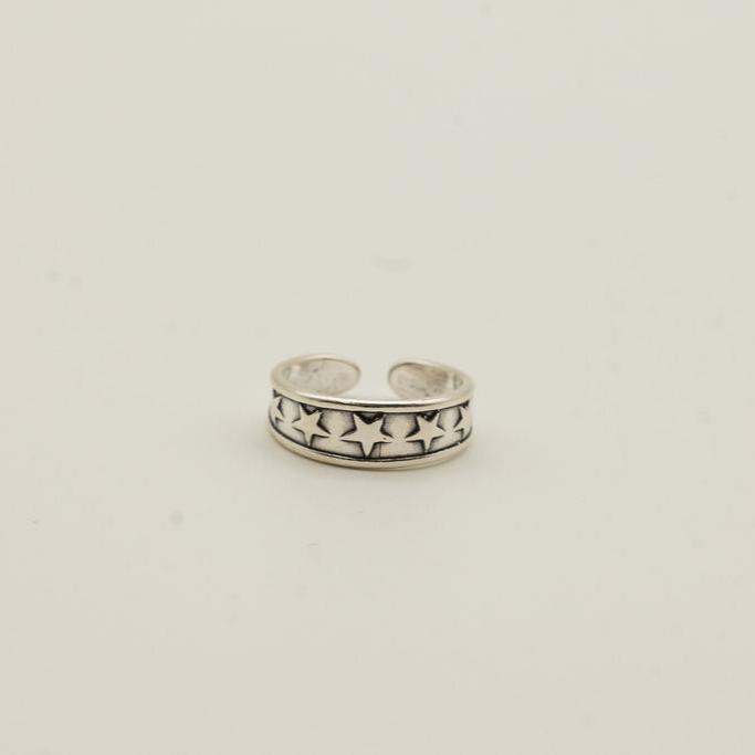 Sunken Stars Sterling Silver Toe Ring