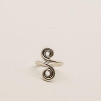 Double Loop Sterling Silver Toe Rings