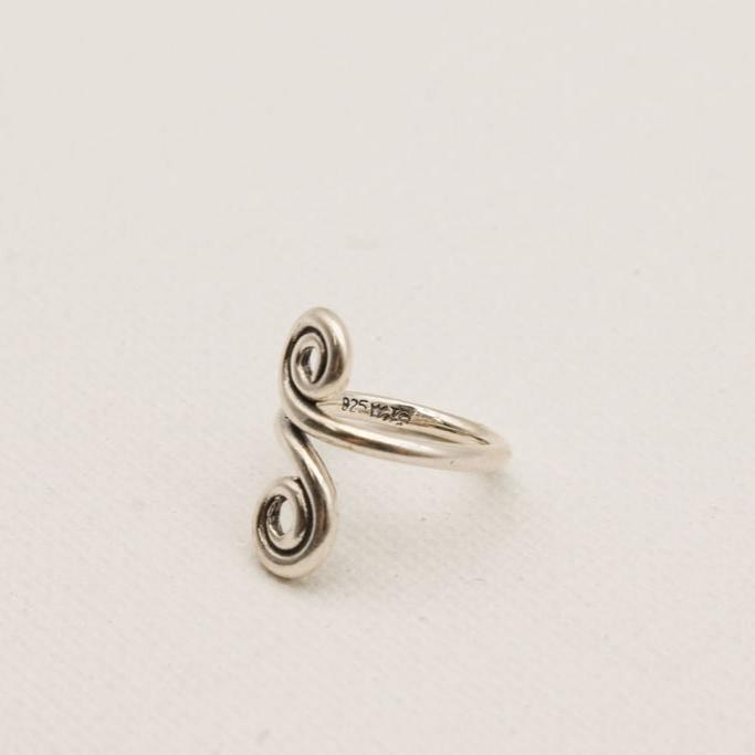 Double Loop Sterling Silver Toe Rings