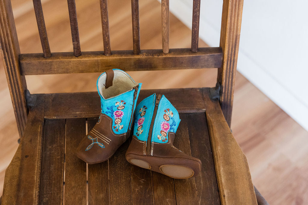 Infant Cowboy Boots 354 Turquoise