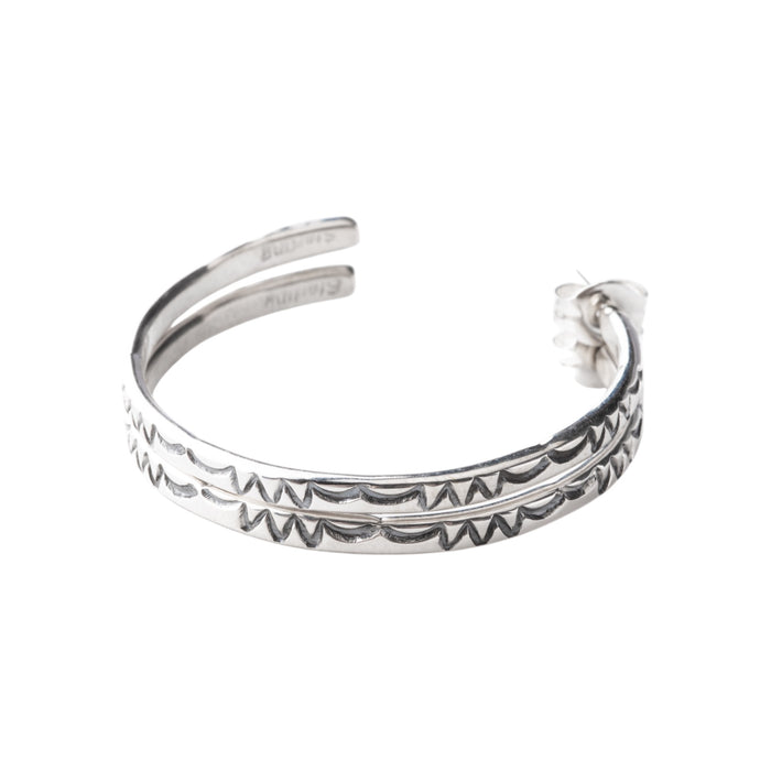 Sterling Silver Open Hoop Earrings