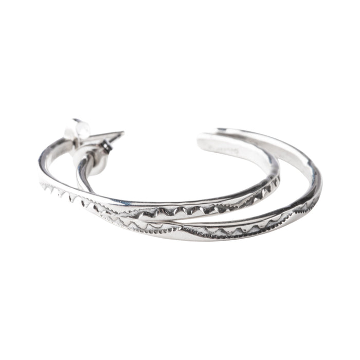 Sterling Silver Open Hoop Earrings