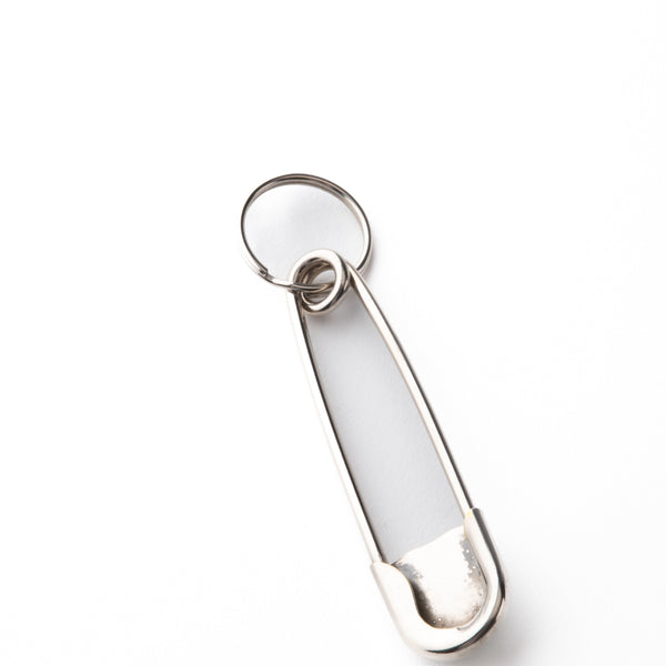Sterling Silver Safety-Pin Keychain