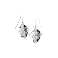 Sterling Silver Aztec Earrings