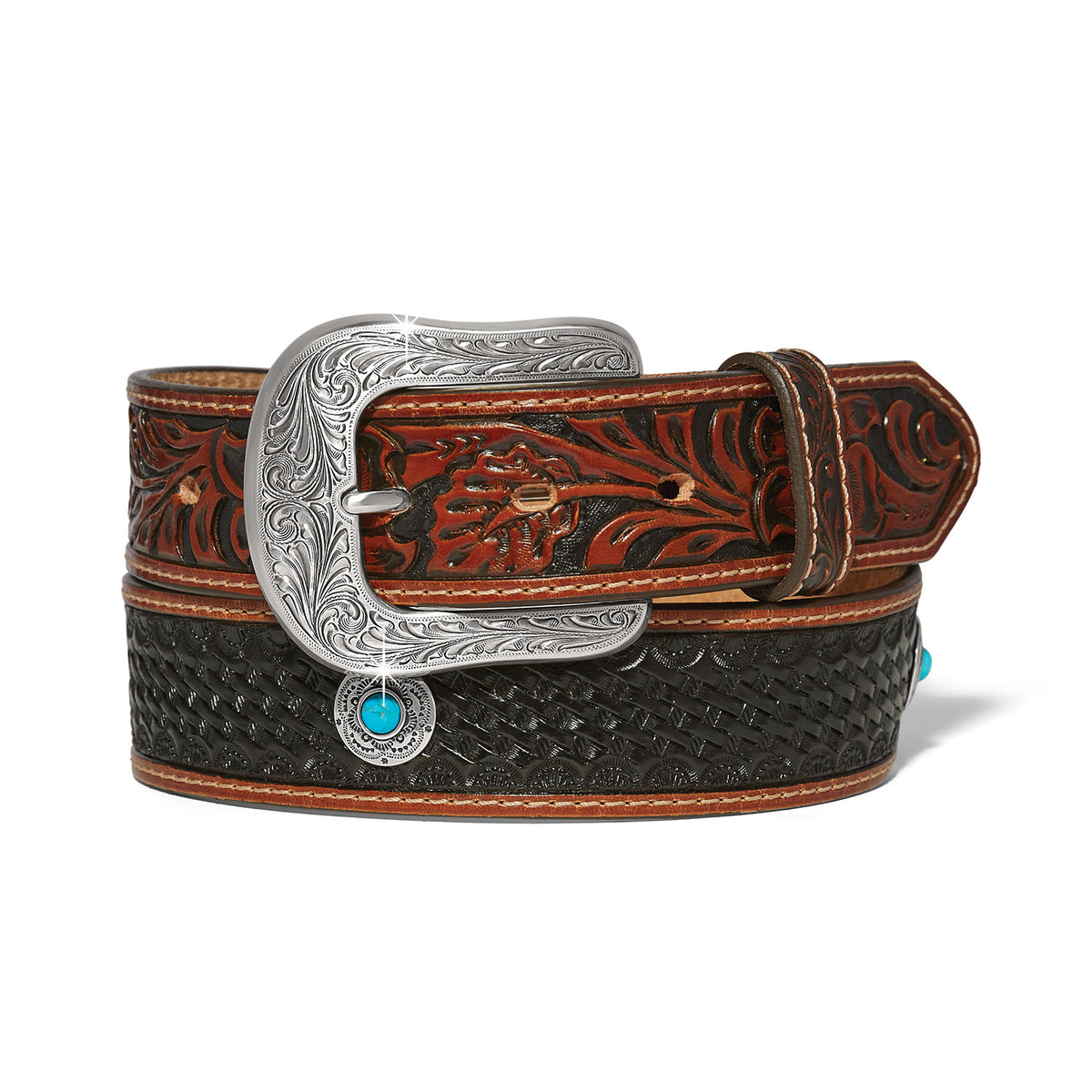 Black Durango Leather Belt
