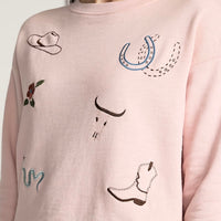 WOMEN'S PENDLETON WESTERN GRAPHIC FRENCH TERRY PULLOVER