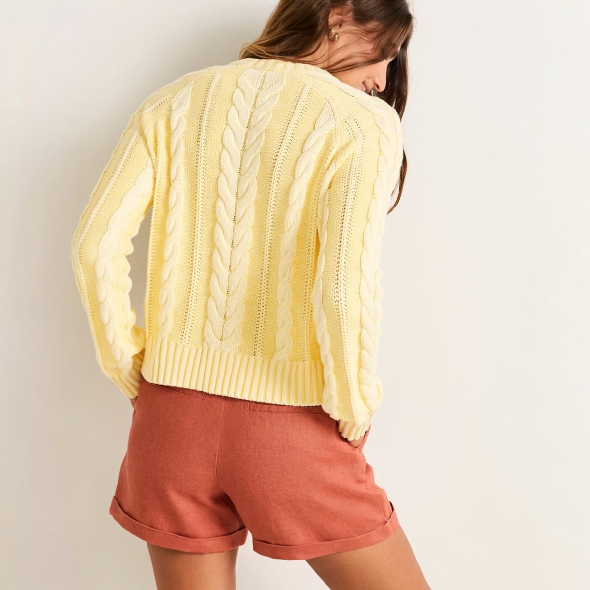 Women's Pendleton Cotton Cable Sweater