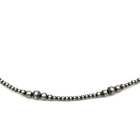 Navajo Pearls Sterling Silver Necklace