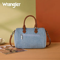 Wrangler Rhinestone Denim Boston Bag/Crossbody