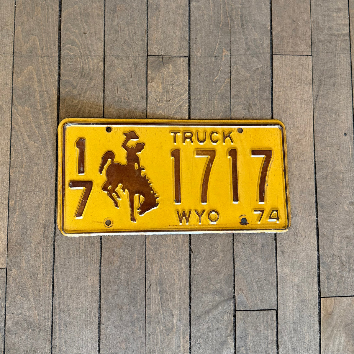 Wyoming License Plate