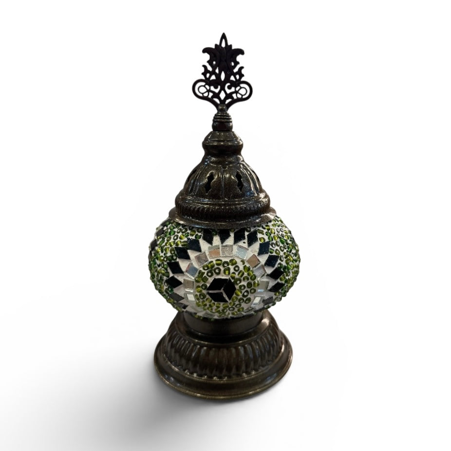 3” Turkish Table Lamp Green
