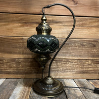 Handmade Half a Heart Turkish Lamps - Green