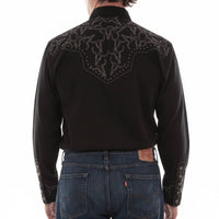 Scully Men’s Longhorn Embroidered Button Up