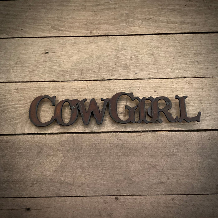 Cowgirl Metal Magnet