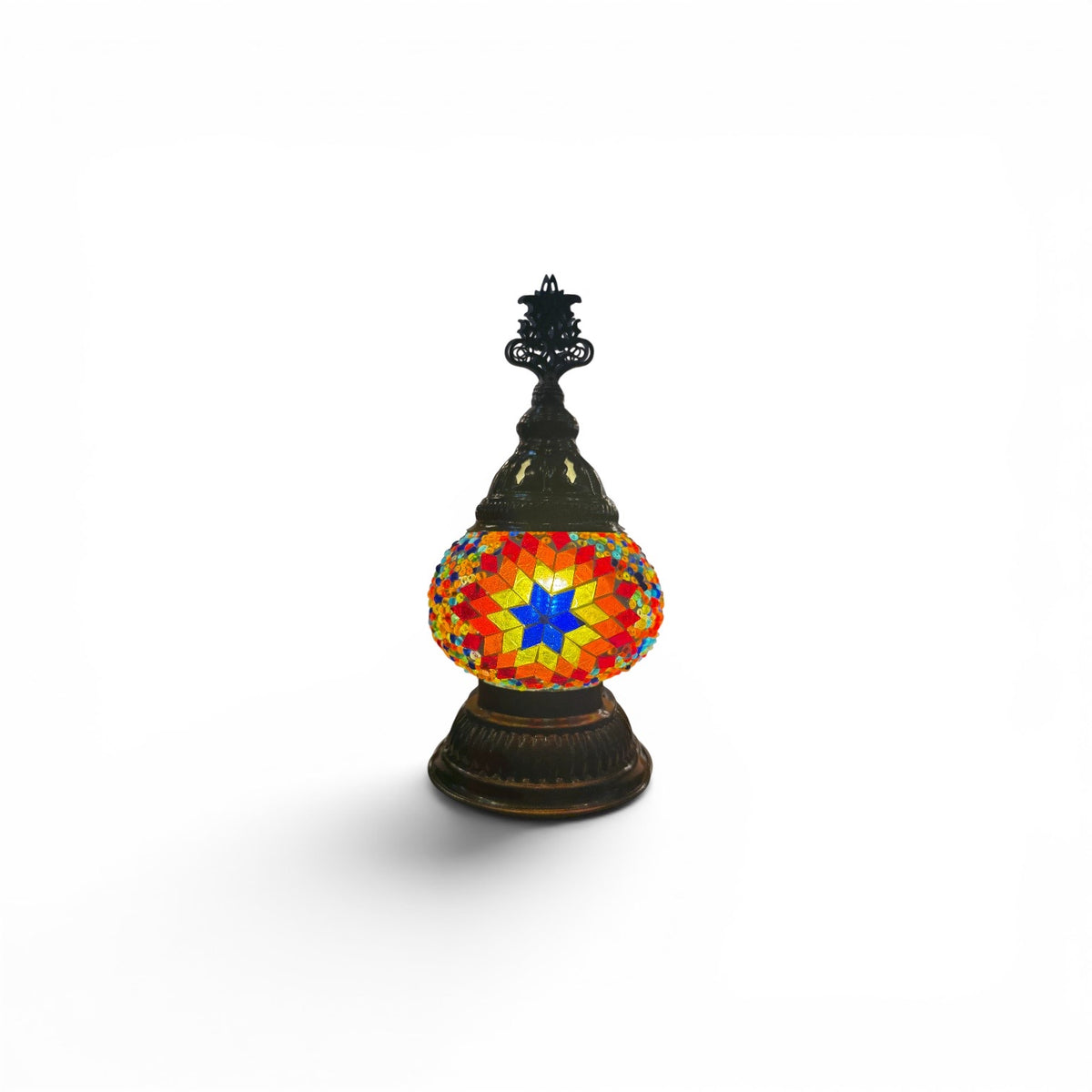 3” Turkish Table Lamp Multicolor