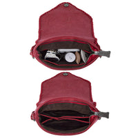 Trinity Ranch Fringe Hair-On Cowhide Crossbody Red