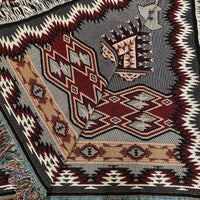 Painted Hills Sunset- Southwest - Cotton Woven Throw Blanket