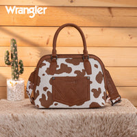 Wrangler Cow Print Satchel Crossbody Purse