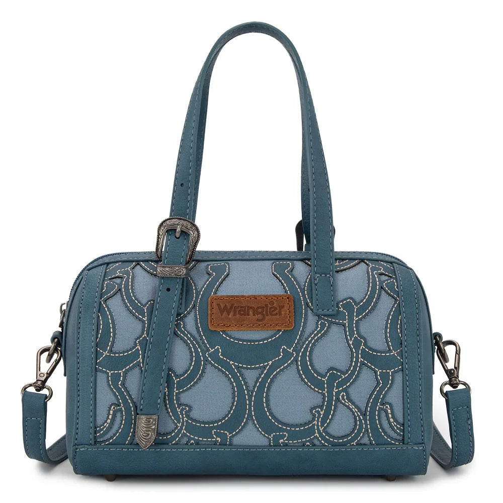 Wrangler Horseshoe Cutout Mini Boston Crossbody Bag