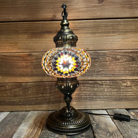 Handmade Half a Heart Turkish Lamps - Brown