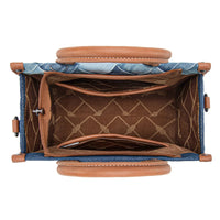 Wrangler Woven Denim Concealed Carry Tote/Crossbody