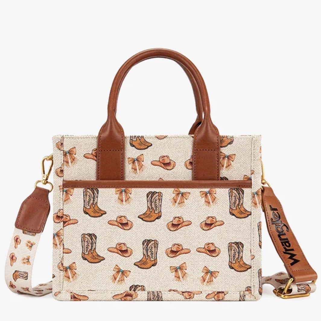 Wrangler Rodeo Icons Canvas Tote Bag