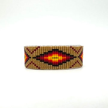 Thick Navajo Made Beaded Bracelet