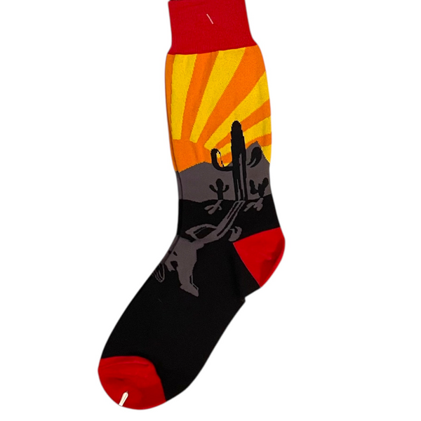 Sunset Bronc Rider Socks