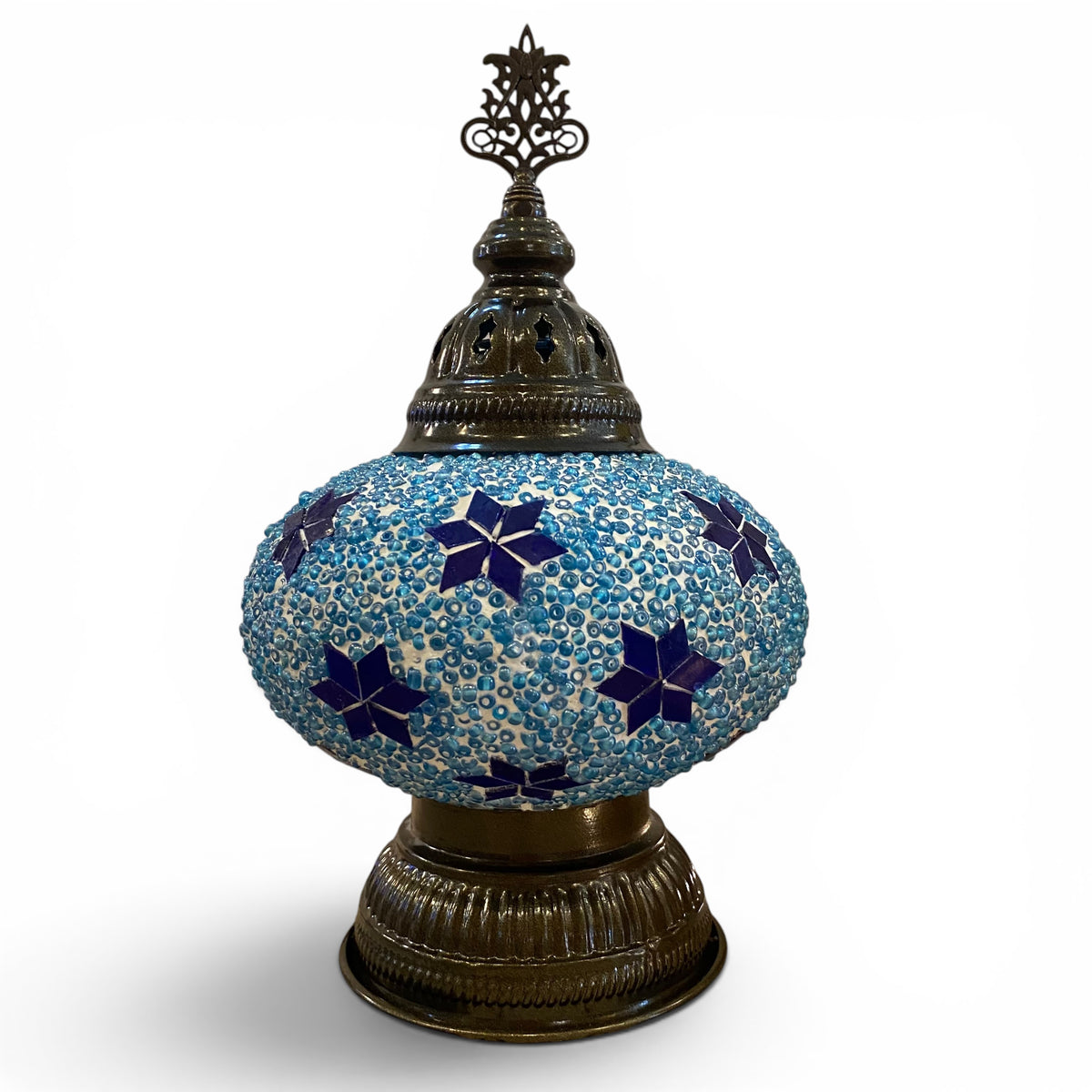 7” Turkish Table Lamp Turquoise