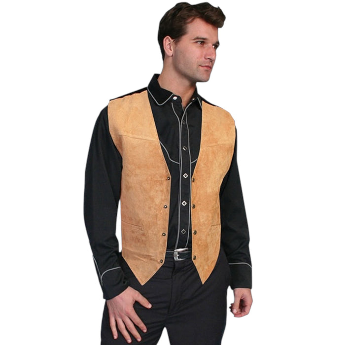 Scully Men’s Boar Suede Tan Vest