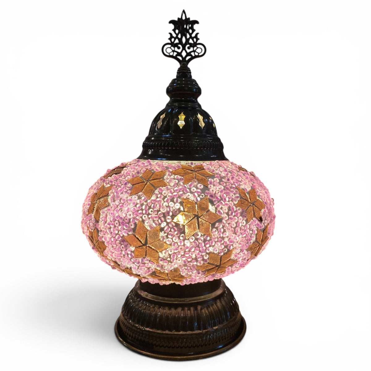 7” Turkish Table Lamp Purple