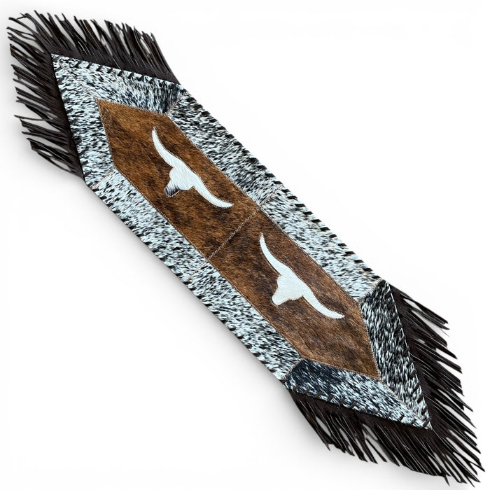 Small Cowhide Table Runners - Longhorn