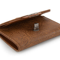 Wrangler Floral Embossed Trifold Wallet