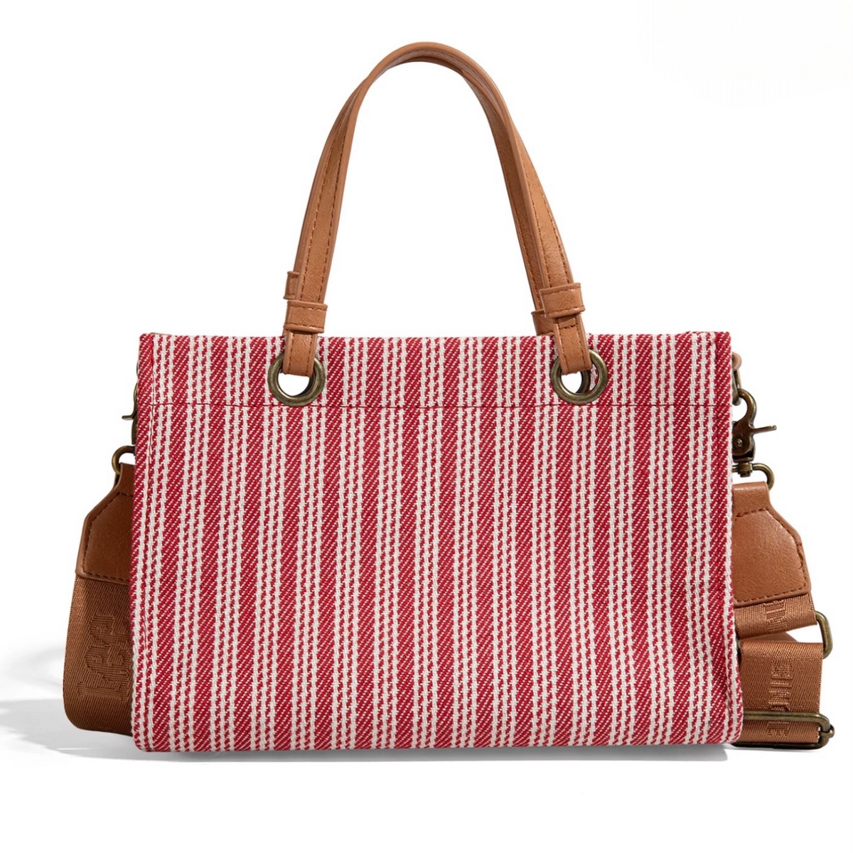 LEE Striped Canvas Carry-All Tote Bag