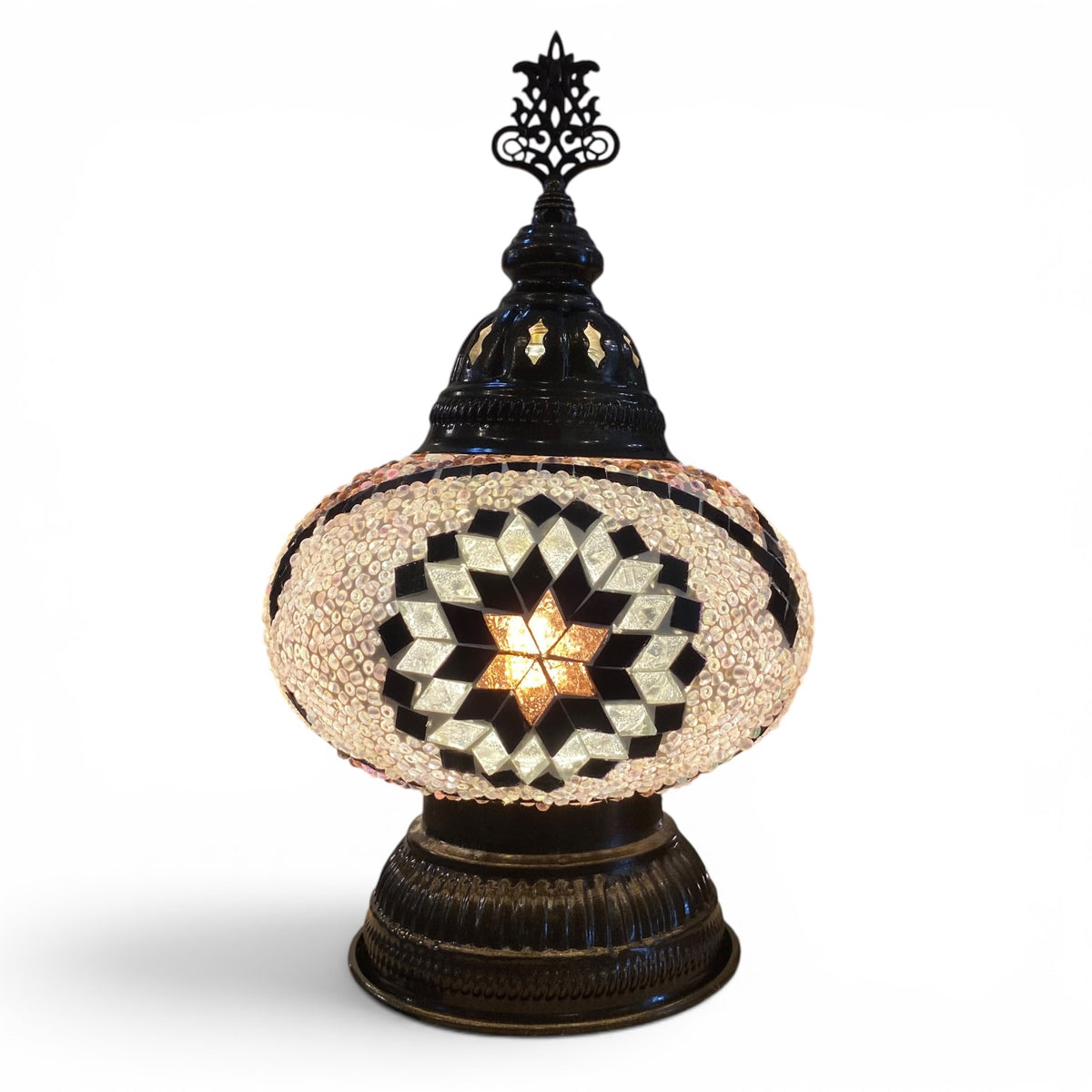 7” Turkish Table Lamp Purple