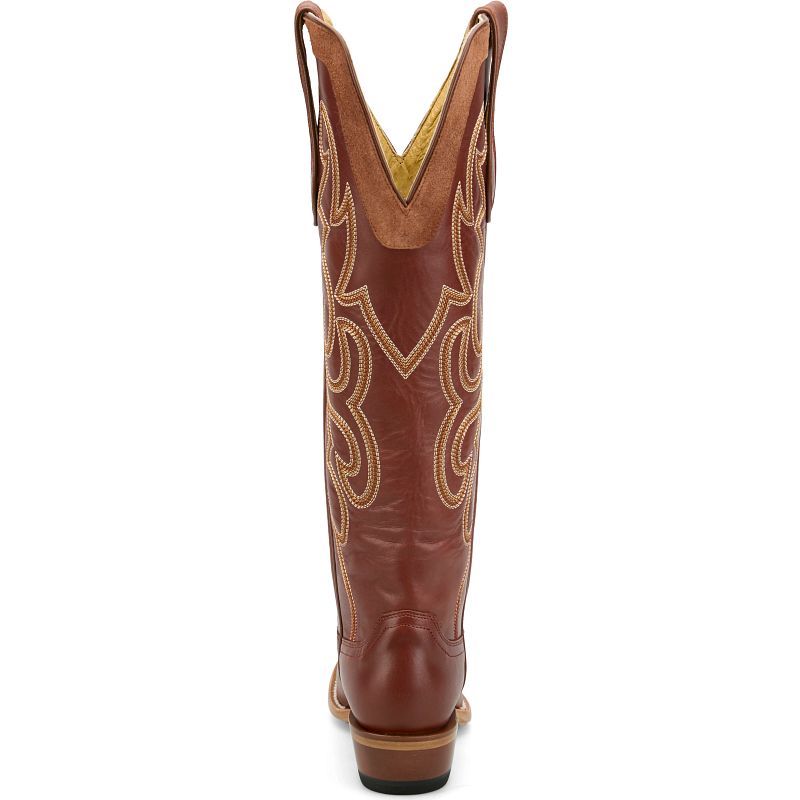 Justin Ada Red Western Cowgirl Boot