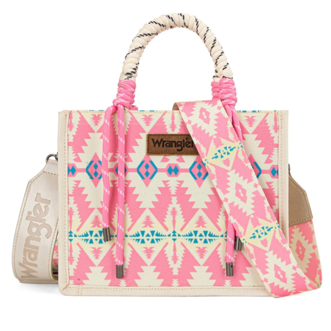 Wrangler Southwestern Print Rope Tote Bag