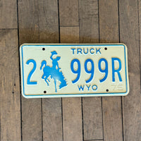 Wyoming License Plate