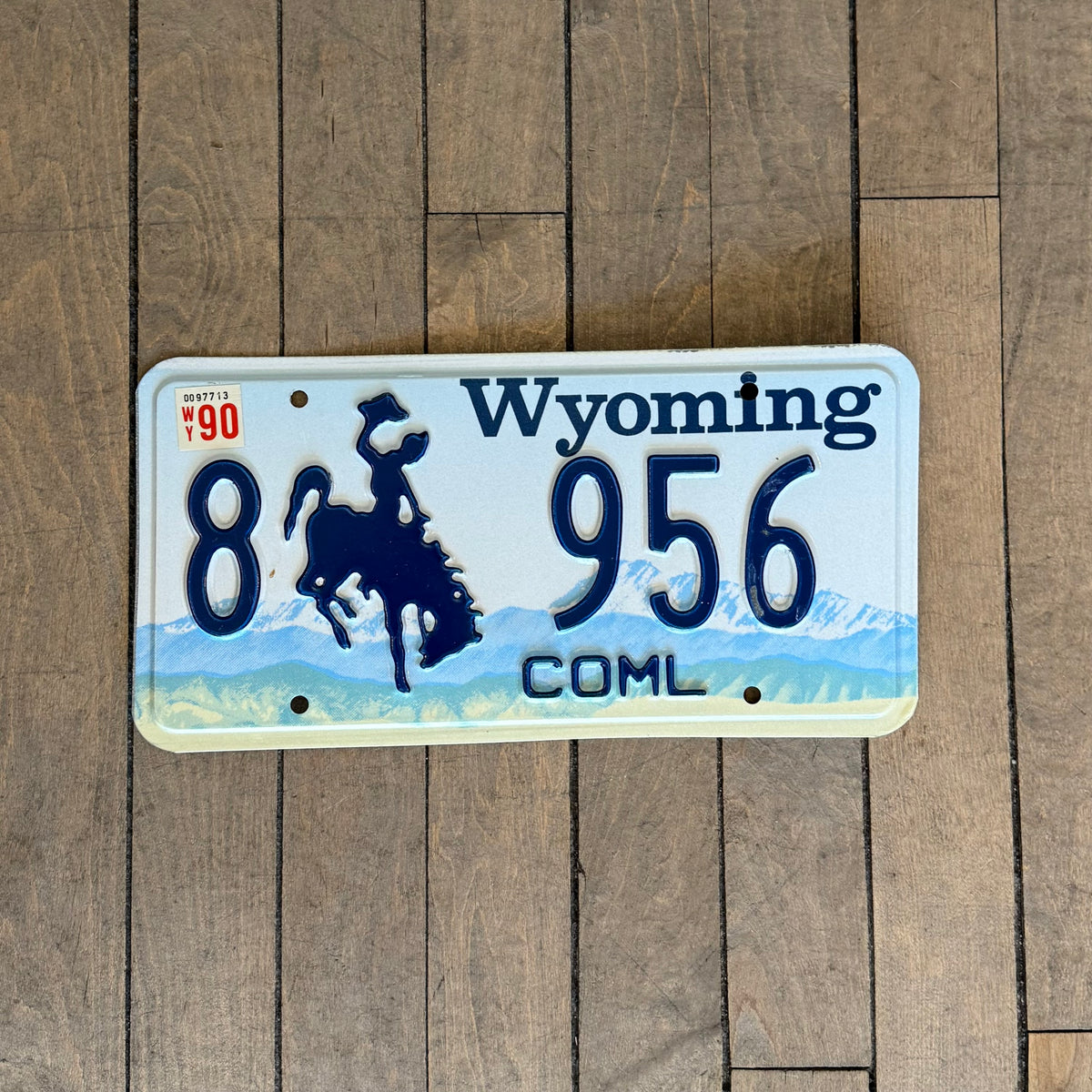 Wyoming License Plate