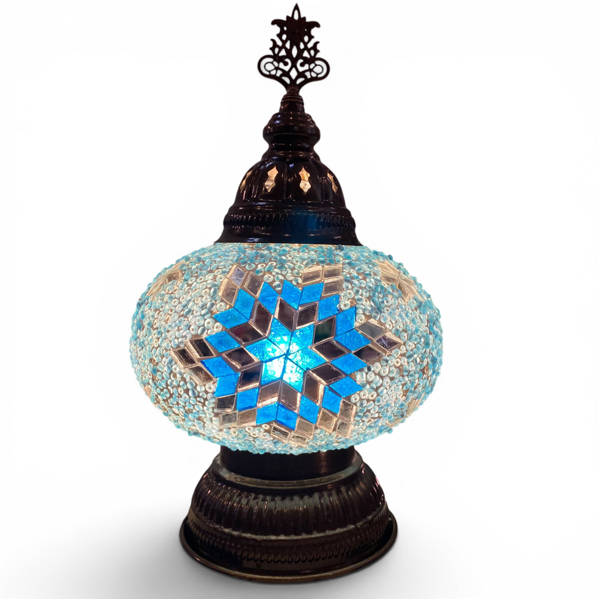 7” Turkish Table Lamp Turquoise