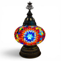 7” Turkish Table Lamp Multicolored